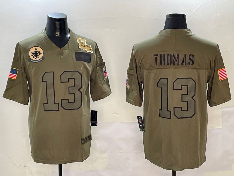 Men New Orleans Saints #13 Thomas Green 2024 Nike Limited NFL Jersey style 01082->barcelona jersey->Soccer Club Jersey